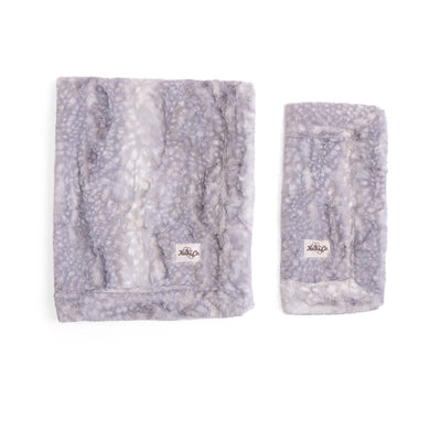 Silver Blue Fawn Baby Blanket Bundle