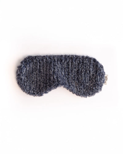 Navy Weave Luxe Eye Mask