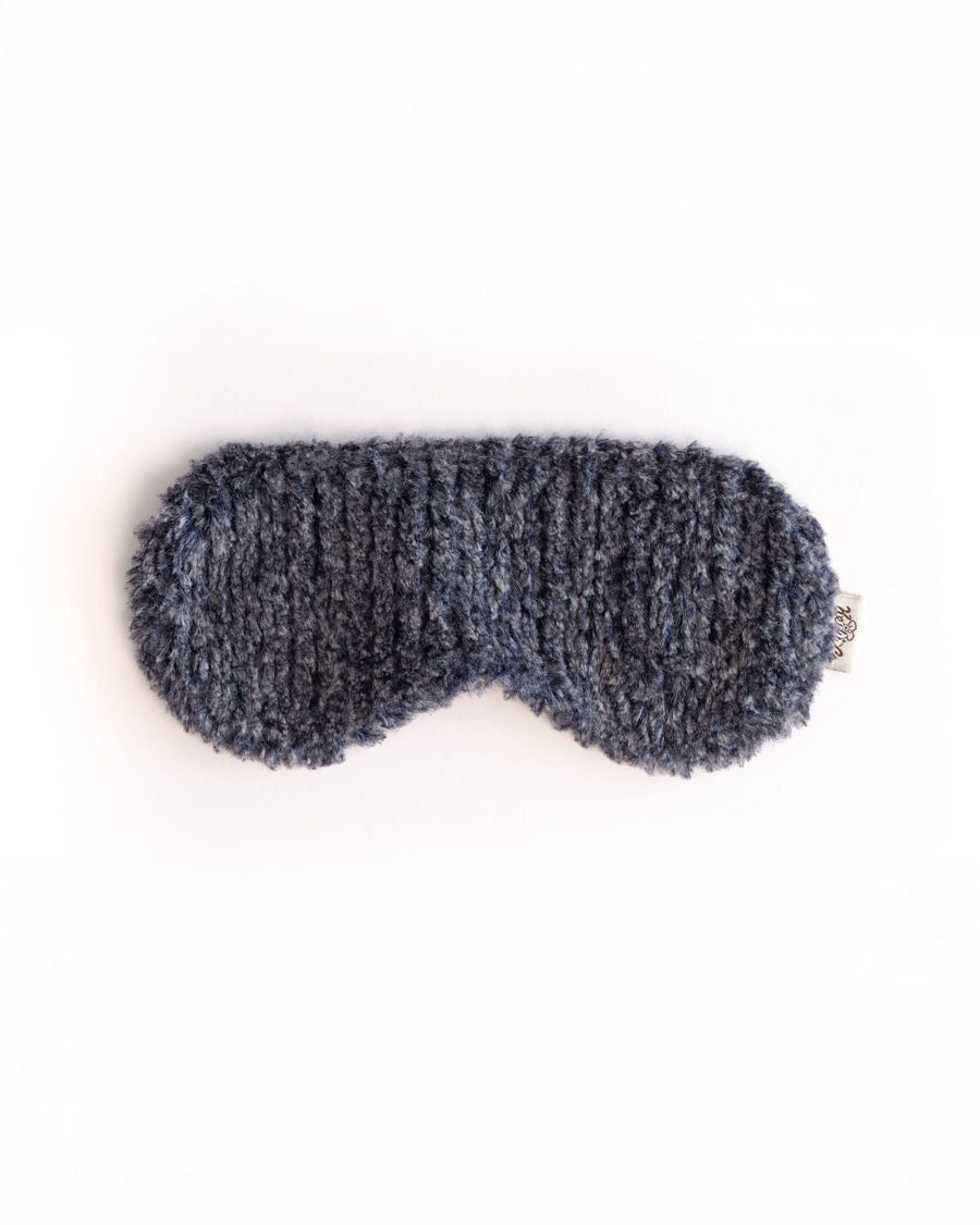 Navy Weave Luxe Eye Mask