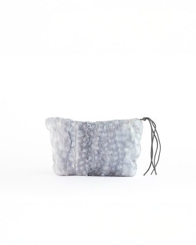 Silver Blue Fawn Luxe Accessory Bag