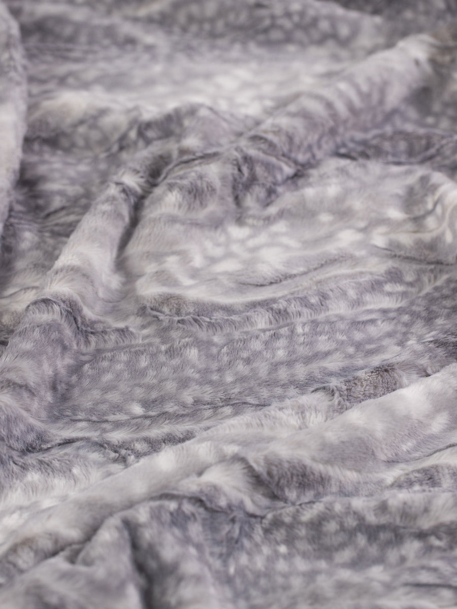 Silver Blue Fawn Throw