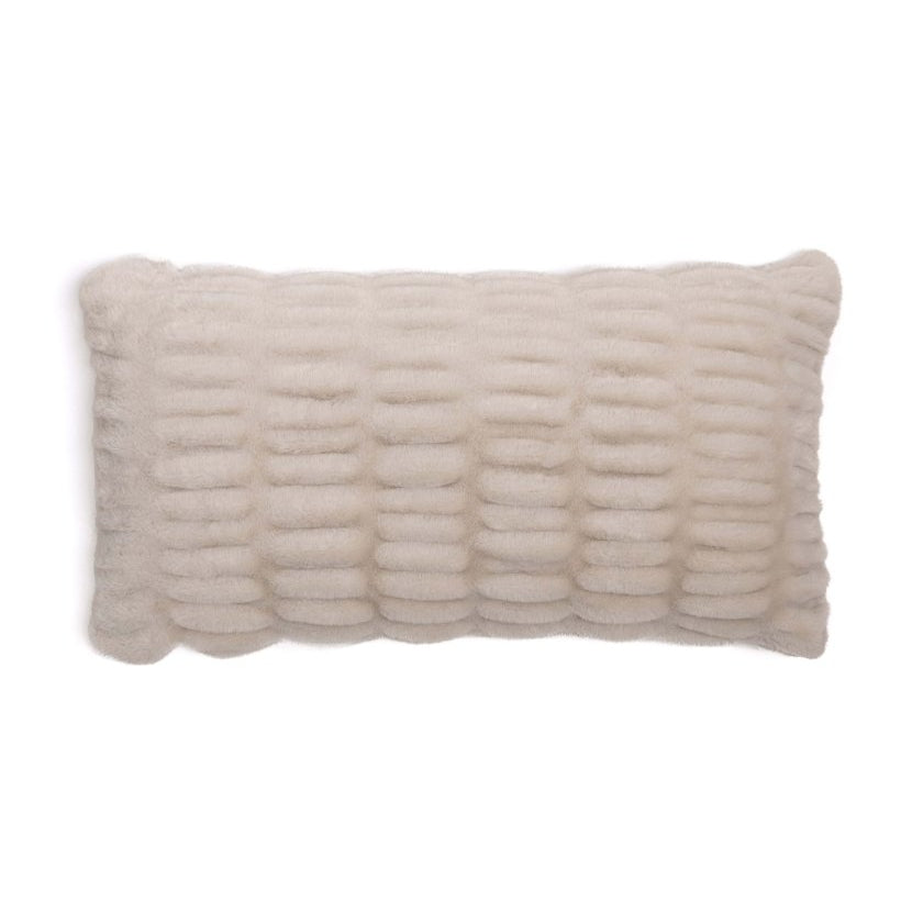 Dune Cloud Lumbar Pillow size for bedding, couches, lumbar support, soft and cozy.