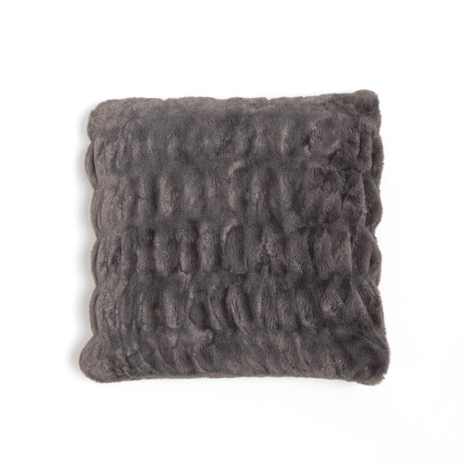 Graphite Cloud Throw Pillow 20x20 size for bedding, couches, ultra soft and cozy.