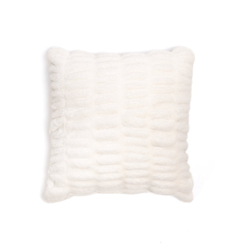 Ivory Cloud Throw Pillow 20x20 size for bedding, couches, ultra soft and cozy.