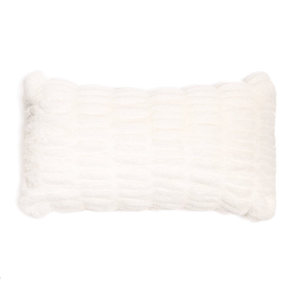 Ivory Cloud Lumbar Pillow size for bedding, couches, lumbar support, soft and cozy.