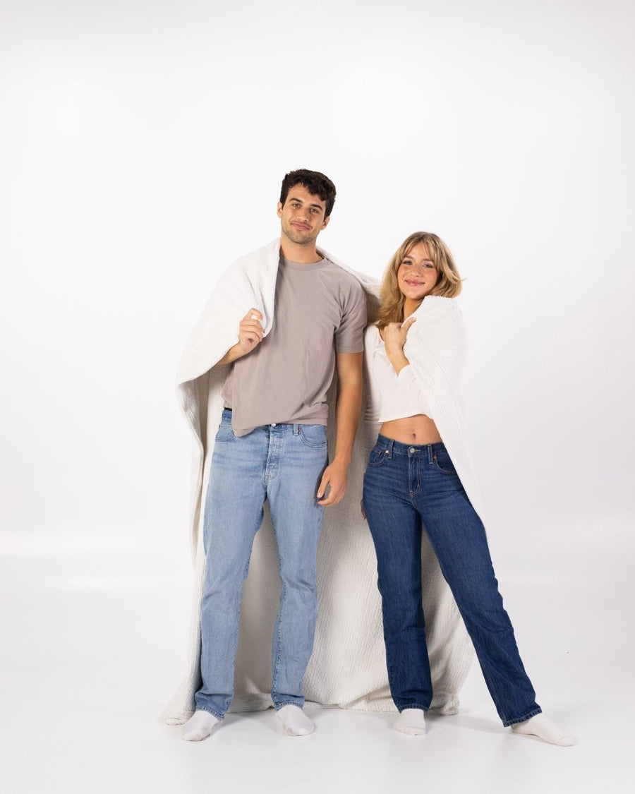 Ivory Weave Throw - Keiki Co.