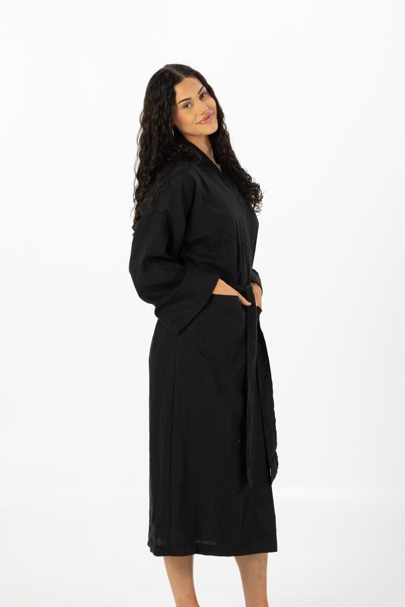 Linen Robe - Keiki Co.