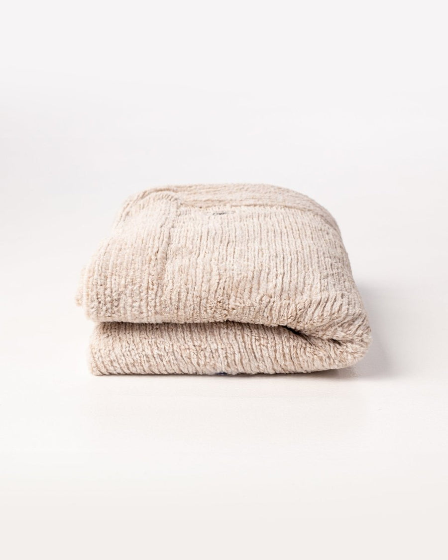 Quartz Tan Weave Throw soft woven blanket folded ready to ship gift