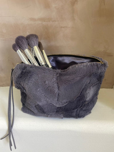 Charcoal Luxe Accessory Bag