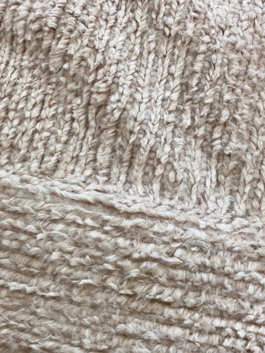 Quartz Tan Weave Throw soft woven blanket high quality material up close